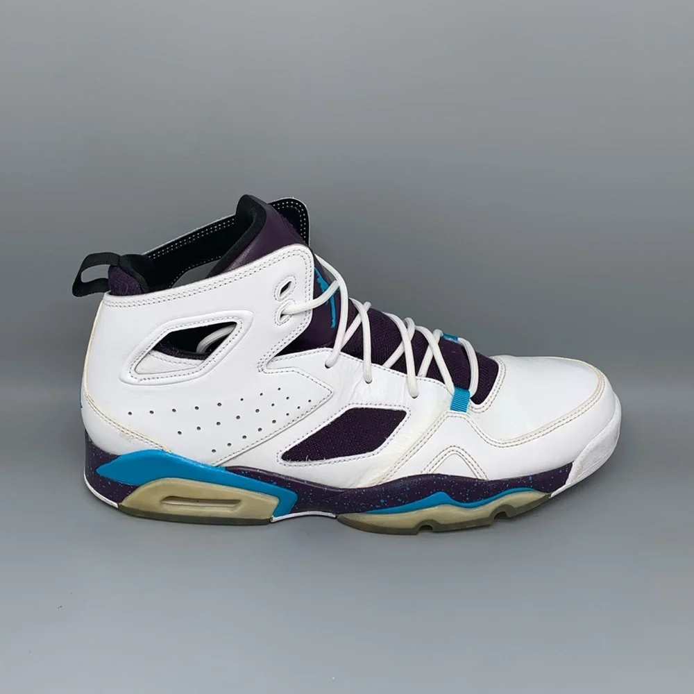 Jordan Flight Club '91 White Blue Lagoon Shoes‎ 555475-105 Men's Sz 11.5